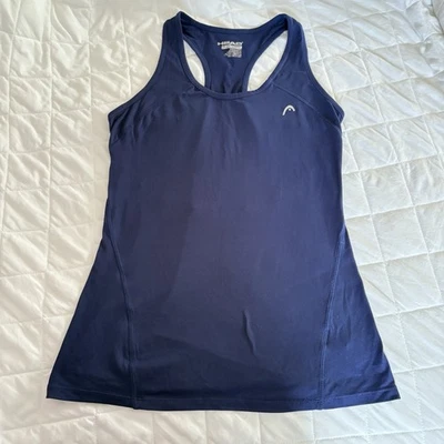 Camiseta sin mangas Head para mujer talla XS azul tenis golf correr espalda deportiva yoga entrenamiento Foto 1 de 4
