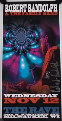 ROBERT RANDOLPH 2003 AUTOGRAPHED SIGNED CONCERT BILL / THE RAVE MILWAUKEE - Image 1 of 4