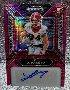 2024 Prizm Draft Ladd McConkey PINK PULSAR AUTOGRAPH RC ROOKIE CARD 🔥 09/15 🔥 - Bild 1 von 3