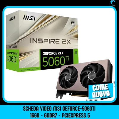 MSI GeForce RTX 5060 Ti 16G GDDR7 PCI Express Gen 5 x16 - Immagine 1 di 4
