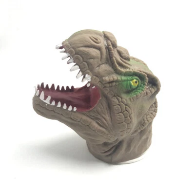 Dinosaur Hand Head Hand Puppet Toys Soft Rubber Realistic Kids Fun Play Toy Gift - image 1 of 4