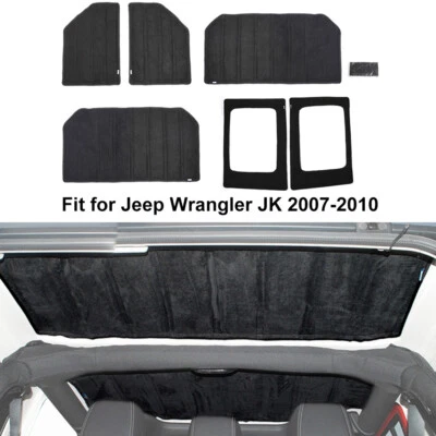 Hardtop Insulation Heat Sound Deadener Roof Panel for Jeep Wrangler JK 2007-2010 — 第 1/4 张图片