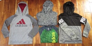 ADIDAS PUMA HURLEY Lot Hoodies Sweatshirts Jacket Boys M YM 10-12 EUC - Picture 1 of 5