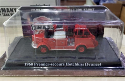 Camión de bomberos Premicr Secours Hotchkiss Francia 1960 base roja camión 1/64 preconstruido Foto 1 de 4