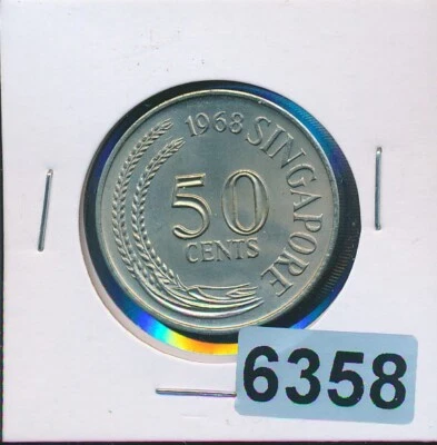 SINGAPORE - 1968 - 50 CENTS -  SPECIMEN BU - #6358 - K5 - Image 1 of 2