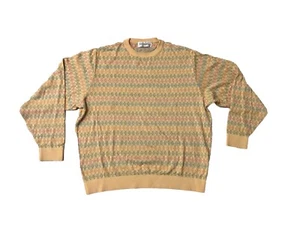 Vintage St Croix Shop Knit Sweater Multicolor Coogi Style Made In USA Men M - Picture 1 of 5