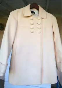 J. Crew Women's Ivory Wool Twill Swing Coat Size 2 – Fully Lined, Preowned - Picture 1 of 6