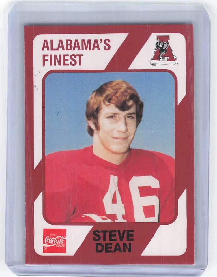1989 Collegiate Collection Alabama Crimson Tide - #450 Steve Dean (RC) - Image 1 of 2