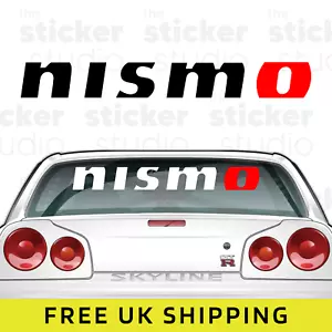 NISMO Sticker - 100cm Decal Graphic - JDM Window GTR 180SX Micra Nissan 350z - Picture 1 of 3
