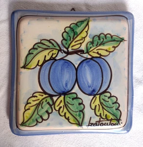 TILE WALL HANGING Terra-Cotta FRATANTONI FOR VIETRI, ITALY Vintage Signed - Picture 1 of 5