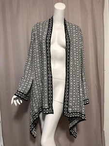 Cárdigan de manga larga estampado para mujer Chico's talla 2 - Imagen 1 de 6