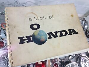 1963 "A Look At Honda" Dealer Product Brochure Book - Original Vintage