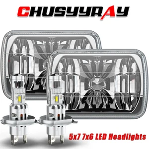 Pair 5x7 7x6" LED Headlights Hi/Lo DRL For Toyota Pickup 82-95 Tacoma 1995-1997 - Foto 1 di 16
