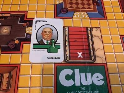 1986 Clue Board Game Replacement Parts and Pieces Cards, Tokens $1 shipping - Image 1 of 4