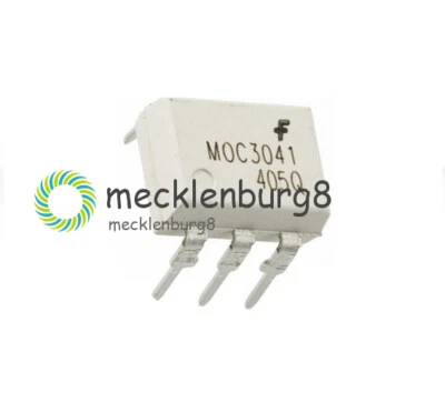 10PCS OPTOCOUPLER FAIRCHILD/MOTOROLA/QTC DIP-6 MOC3041 MOC3041M MOC3041VM NEW