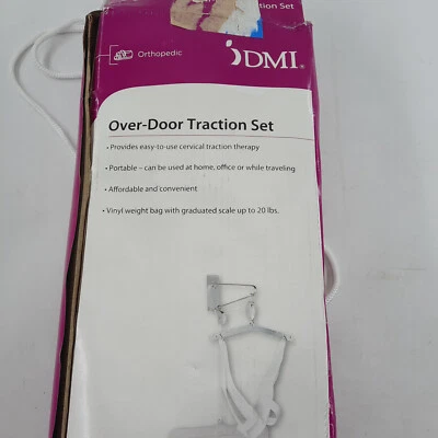 Juego de tracción cervical portátil DMI sobre puerta para aliviar el dolor de cuello hombro Foto 1 de 4