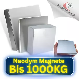 Magnesy neodymowe N52 bardzo mocne kwadratowe magnesy neodymowe super magnesy do 1000KG - Zdjęcie 1 z 20