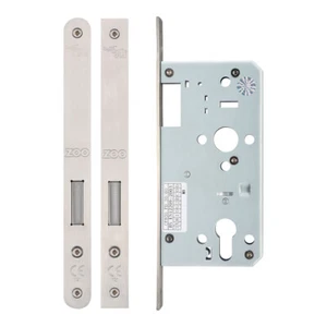DIN Euro Dead Lock 55/60mm Backset Heavy Duty Door Lock DIN Spec - Picture 1 of 3