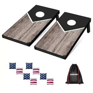 Corn Holes Outdoor Game Set: Cornhole Set Regulation Size with 8 Corn Hole Bean - Picture 1 of 7