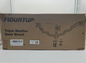MOUNTUP Triple Monitor Mount Monitor Desk Mount for 3 Monitors Up to 17.6 LBS. - Picture 1 of 2