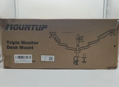 MOUNTUP Triple Monitor Mount Monitor Desk Mount for 3 Monitors Up to 17.6 LBS. - Image 1 of 2