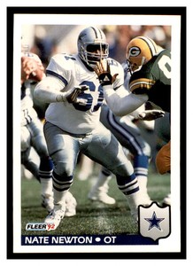 1992 Fleer #86 NATE NEWTON Dallas Cowboys ~G3W