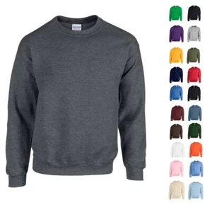 Sudaderas Gildan para hombre de mezcla pesada lisa | Pulóver informal cuello redondo - Imagen 1 de 32