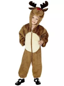 Smiffy's Reindeer Rudolph Santa Child Boys Christmas X-Mas Holiday Costume 30774 - Picture 1 of 3