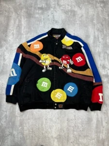 Vintage Jeff Hamilton M&M Racing Embroidered Nascar Race Jacket Size 6XL - Picture 1 of 11