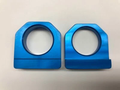 KAWASAKI KX 250F 2017-2020 REAR WHEEL AXLE BLOCK KX250F CHAIN ADJUSTER BLUE - Imagem 1 de 4