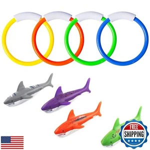 Pool Diving Toys, Underwater Swimming Pool Toys for Kids Ages 4-8, Diving Rin - Picture 1 of 5