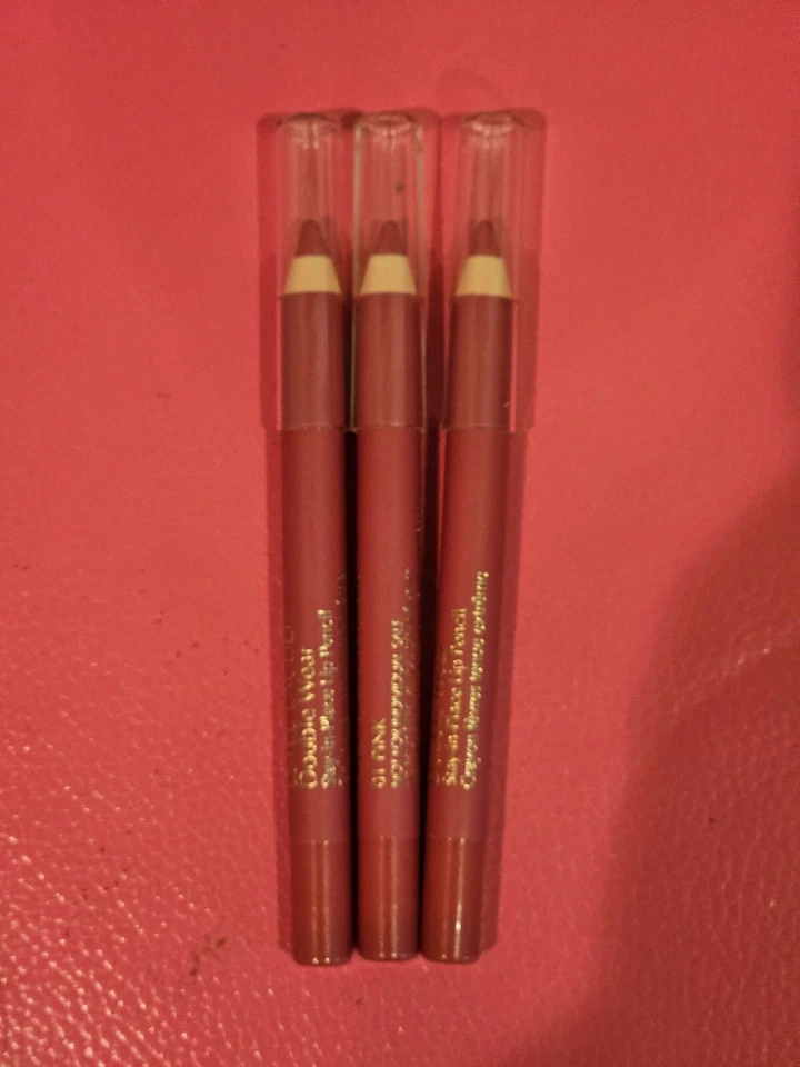 3x Lápiz labial Estee Lauder Double Wear Stay-in-Place ~01 ROSA ~ Tamaño de viaje ~NUEVO SIN CAJA Foto 1 de 1