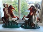Made In Bowness  Scotland  ~ Two  Pottery Figures ~ Buffalo Bill & Annie Oakley