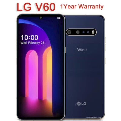 LG V60 ThinQ 5G LM-V600AM V600TM V600VM 128GB 5G Unlocked Smartphone New Sealed - Image 1 of 4