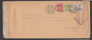 EGYPT 1941 WWII CENSORED COVER PORT SAID TO NEW ORLEANS LOUISIANA USA - Picture 1 of 2