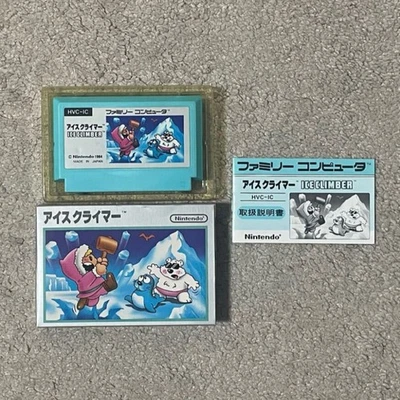 ICE CLIMBER Nintendo Famicom FC software Japan Import F/S FedEx DHL Tested - Image 1 of 4