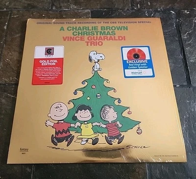 Vince Guaraldi Trio A Charlie Brown Christmas (Red and Gold Vinyl) EX NM SHRINK  - Image 1 of 4