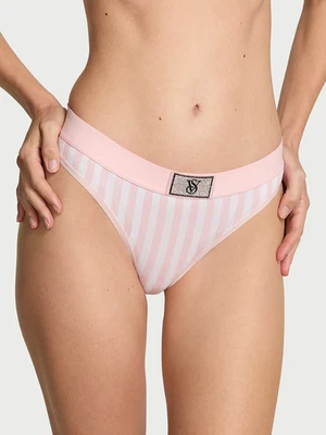 Victoria's Secret Women's Logo Cotton Shine Patch Thong Panty ST11277556  NWT - Image 1 of 3