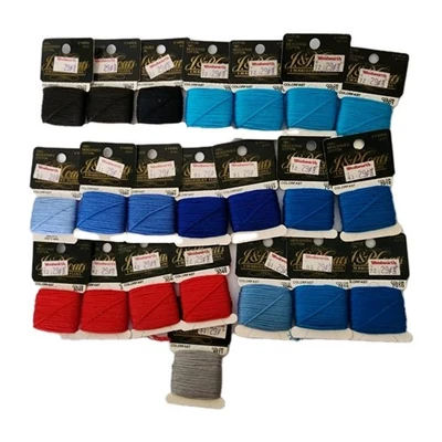 22 J. & P. COATS EMBROIDERY FLOSS MULTI COLORS ON CARDS - Image 1 of 4