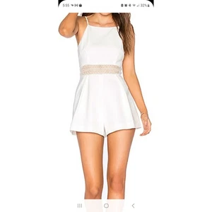 KEEPSAKE The Label weiß do it right Shorts Jumpsuit Strampler Spitze Taille XS neu - Bild 1 von 9