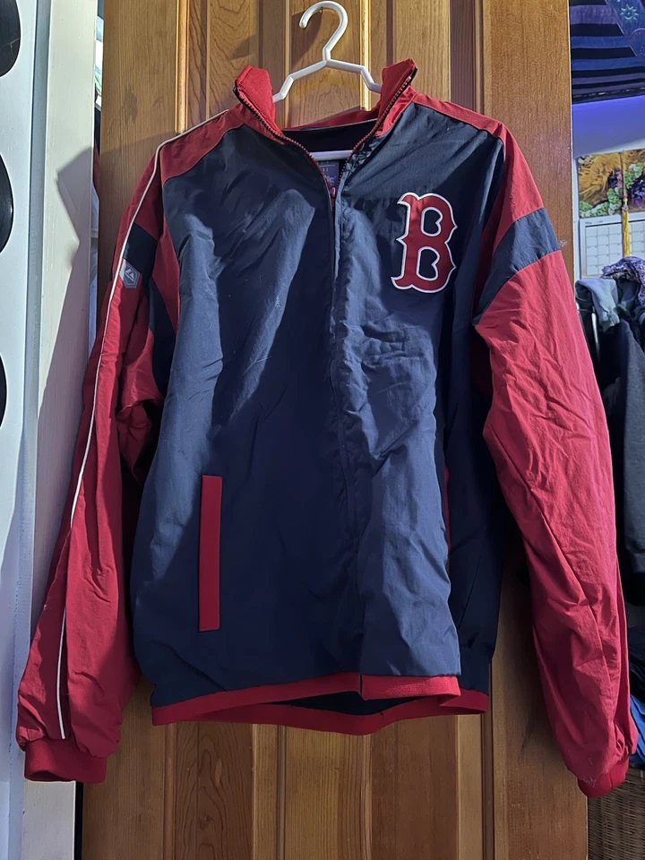 Boston Red socks Full Zip Jacket Red And Blue Majestic Athletic Size Large - Image 1 of 4