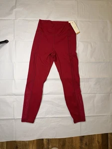Calia by Carrie Underwood Inspire hoch geschnittene 7/8 Leggings Medium rot Weihnachten - Bild 1 von 5