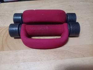 PAR AMF manos pesadas 2 lb cada mano peso rojo EE. UU. - Imagen 1 de 4