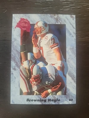 1991 Classic Draft Picks Browning Nagle Louisville Cardinals #130 RC Jets G14 - Image 1 of 2