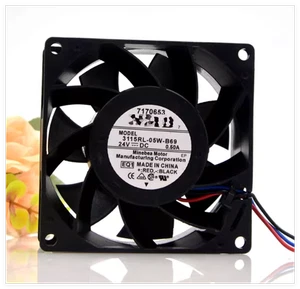 3115RL-05W-B69 8038 24V 0.50A 8CM 3-hilos inversor ventilador de refrigeración - Imagen 1 de 2