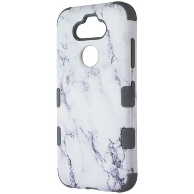 MyBat TUFF Dual Layer Case for LG K31 / Aristo 5 / Fortune 3 - White Marble - Image 1 of 3