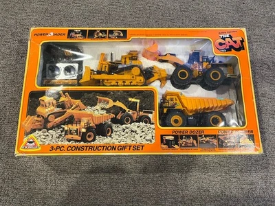 New Bright The Cat 3-pc Construction Set #2955  Power Dozer Dumper Loader Read!! - Image 1 of 4