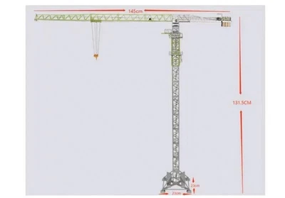 Zoomlion 1:50 R370 - 20RB Flat - top Tower Crane Die - cast Construction Model - Image 1 of 2
