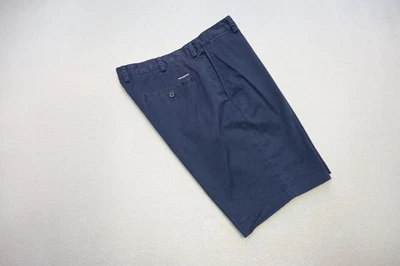 Pantalones Cortos Chinos Brooks Brothers Caqui Elastizados Azul Informales Planos 10" INS Para Hombres Talla 38 Foto 1 de 4
