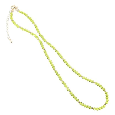  Halskette Mit Anhänger Facettierte Rondelle-Perlen Ketten Für Damen Perlenkette - Bild 1 von 4